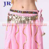 Velvet Gold Coins Wholesale Belly Dance Hip Scarves for Ladies Y-2026# thumbnail-2