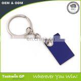 China Manufacturer Simple Design Blue Keychain