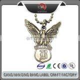 Wholesale Promotion Cheap Custom Metal 3D ZInc Alloy Bronze Military Eagle Pendant
