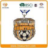 Die Cut Zinc Alloy Custom Made Color Filled Metal Old Sports Muay Thai Medal thumbnail-4