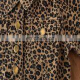 RTS Girl Baby Demin Coat Fashion Jacket Kid Cheetah Print Tops thumbnail-3