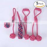 Amazon Hot Selling Pack Pet Toy Set Durable Dog Rope Chew Toy Pet Toys thumbnail-6