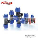 All Kinds of pp pe Compression Pipe Fittings for Irrigation Pipe Water Supply
