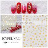 JOYFUL 317-318 Moon And Star Nail Stickers Gilding Nail Decals Japanese Strap Glue Nail Stickers thumbnail-5
