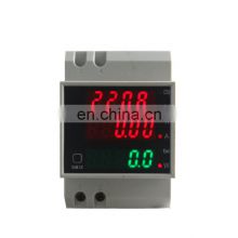 D52-2047 Din Rail Digital 0-100.0A Ammeter AC 80-300V Voltmeter Led Display Amp Volt Energy Power Meter Active Watt Meter