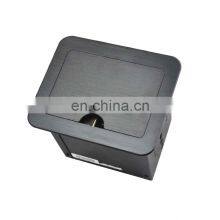 Office Hidden Aluminium in Desk Outlet Table Mount Socket thumbnail-3