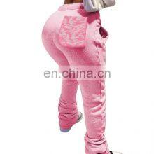 Оптовая осенне-зимняя женская одежда из шерстяного вязания, спортивные брюки с шнуровкой и карманами, свободного кроя thumbnail-3