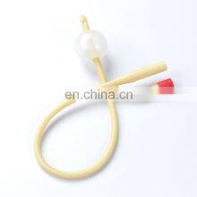 Silicone coated 2 way latex foley catheter with high quality