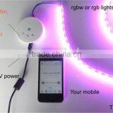 Magic UFO Shape DC12V/24V Music Controlled RGB/RGBW LED Strip WiFI LED Controller With Both Local Mode and Internet Remote Mode