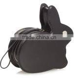 Lovely Bunny Genuine Leather Clutch Eye Catching Fashion Ladies Evening Clutch Bag Rabbit Leather Party Purse Made in China thumbnail-3