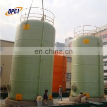 ISO certificate vertical and horizontal type FRP tank used for liquid or gas treatment