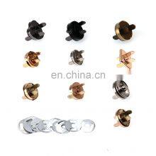 Hardware Accessories Custom All Size Color Metal Lady Wallet Clasp Handbags Magnet Buttons For Jeans