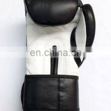 Cow Hide Leather Boxing Black White Custom Logo Boxing Gear Best Selling Boxing Mitten thumbnail-2
