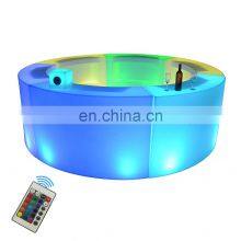 High Top Table Glow Led Bar Counter Event Hire Party Drink Rack Led Cocktail Table Light up Furniture Led Restaurant Bar Counter