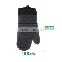 Household Food Grade Silicone Cotton Double-Layer Heat Resistant Microwave Oven BBQ Gloves thumbnail-4