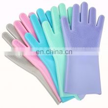 Heat Resistant Gloves, Cleaning Long Household Multifunctional Silicone Gloves