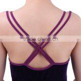 New Velvet Double Straps Stirrup Dance Unitards and Gymnastics Tights Girls thumbnail-6