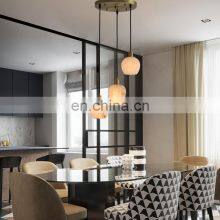 Villa Round Living Room Decoration Hanging Fancy Pendant Light Led Alabaster Chandelier thumbnail-4