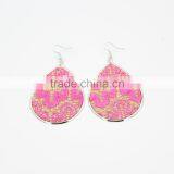2015 New Handmade Lace Pattern Drop Earring High Quality Fashion Earring thumbnail-3