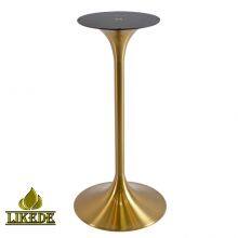 Hot Sale Brushed Gold SS304 Stainless Steel Table Base Elegant Furniture Legs for Bar Tables