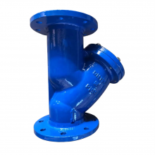 DIN Standard Flange GG25 WCB Cast Steel Full Bore Y Type Strainer Pipeline Filter Water thumbnail-1