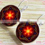 Most Beautiful Chinese Jewelry Flower Stud Earrings thumbnail-1