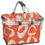 Double Handle Aluminum Folding Shopping Basket thumbnail-1