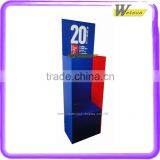Brand-name Anniversary Brochure Cardboard Magazine Display Stand
