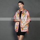 Magnificent Turkish European Style Digital Printed Hangzhou Silk Satin Scarf ,long Silk Shawl Lady China Manufacturer Wholesale Supplier's Choice thumbnail-2