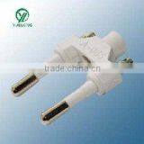 XY-A-048 Germany to Swiss Adapter Plug White Colour thumbnail-1