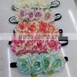 HL013 Fashion Women Tiara Flower Garland Crown Headband Wedding Garland Crown Hairband Beach thumbnail-2