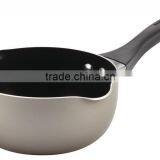 Cacerola de Aluminio Gris de Color Antiadherente Con Tapa Leche Pot thumbnail-1