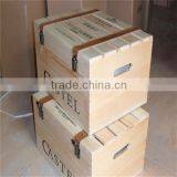 Customized Wooden Wine Box With Holder thumbnail-4