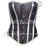 Fullbust Polka Dots Corset With Steel Bones thumbnail-1