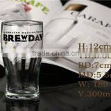 Unique Hot Sale Popular 300ml Funny Yard Beer Glass With Black Logo Decal Customized Size thumbnail-2