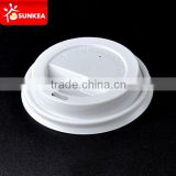 72mm top diameter white Plastic Cup lid,coffee Cup cover