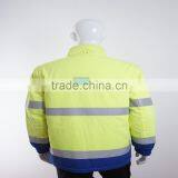 EN11612 EN20471 High Visibility Reflective Winter Safety Clothing With Fireproofing and Antistatic thumbnail-3