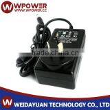 AC/DC 9V 2A Power Adapter 18W Wall Mount Right Angle Connector 5.5X2.5mm/5.5X2.1mm With CE FCC SAA C-tick RoHS Certificates