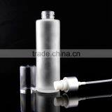 Wholesale Empty 100ml 120ml 150ml Frosted Glass Bottle for Cosmetic With Spray Pump Stock thumbnail-5