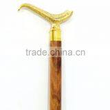 Designer brass walking stick/Antique brass walking stick/Rose wood walking stick wk1138