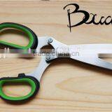 Multifunction 5 Blade Stainless Steel Herb Scissor With PP+TPR Handle BD-S1643