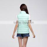 2015 Anti-Pilling Green Down Vest for Womens thumbnail-4