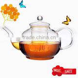 EXPORT TO USA glass tea pot with Clear borosilicate Glass