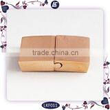 Rose Gold Stainless Steel Engraved Logo Magnetic Clasp