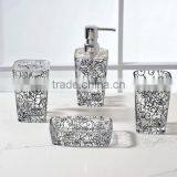 4pcs Acrylic Bathroom Accessories, Color Painting Bathroom Accessory Sets thumbnail-1