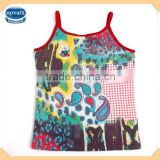 (N2670) purple 2-6y wholesale cute girl summer stylish cotton vest for baby