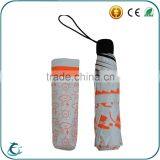 Manual Style 21 Inch Pongee With Black Coated Sunproof Rain Umbrella thumbnail-3