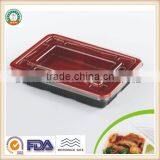 600ml PP Disposable One Compartments Plastic Food Storage Container SGS/FDA Appoval Microwave Oven Safe
