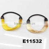 Assorted Colored Human Hair Wig Elastic Hair Tie Wholesale thumbnail-2