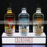 China Factory Custom Retail Store Bottles Acrylic Table Wine Bottle Holder With Led/bottle Wine